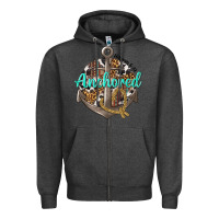 Charcoal Heather anchored hebrews 6 19 Zipper Hoodie - texasbilliewilder