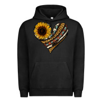 Pigment Black western sunflower leopard cowhide heart Urban Hoodie - Jasminsmagicworld