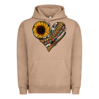 Pigment Burro western sunflower leopard cowhide heart Urban Hoodie - Jasminsmagicworld