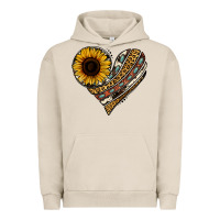 Pigment French Oak western sunflower leopard cowhide heart Urban Hoodie - Jasminsmagicworld