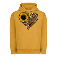 Pigment Peanut Butter western sunflower leopard cowhide heart Urban Hoodie - Jasminsmagicworld
