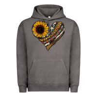 Pigment Tornado western sunflower leopard cowhide heart Urban Hoodie - Jasminsmagicworld