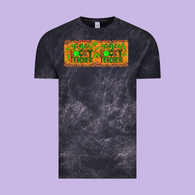 Western St. Patrick's Day One Lucky Teacher Vintage Tee Designed By Artiststas