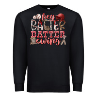 Black hey batter batter swing Premium Sweatshirt - RacoonDesign