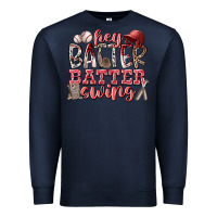 Navy hey batter batter swing Premium Sweatshirt - RacoonDesign