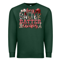 Sports Green hey batter batter swing Premium Sweatshirt - RacoonDesign