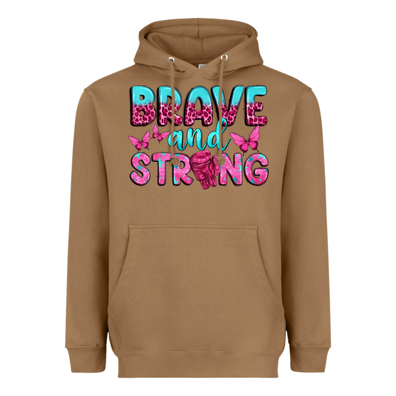 Brave And Strong Heavyweight Hoodie by texasbilliewilder | Teevron