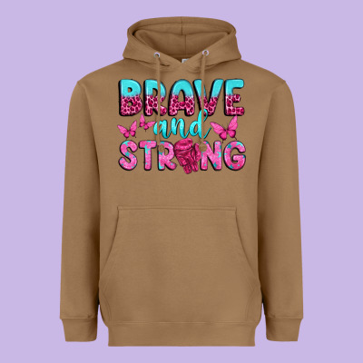 Brave And Strong Heavyweight Hoodie Designed By Texasbilliewilder