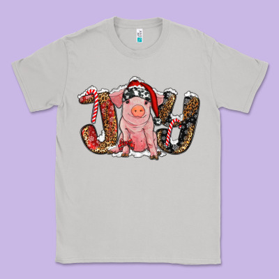 Christmas Joy With Pig Classic Tee Designed By Ranaportraitstore
