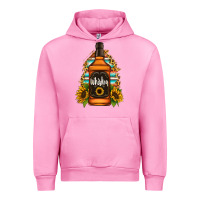 Fuchsia Pink whiskey bottle Urban Hoodie - Jasminsmagicworld