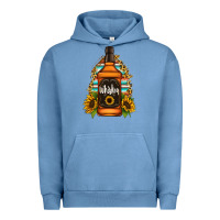 Pigment Pebble Blue whiskey bottle Urban Hoodie - Jasminsmagicworld