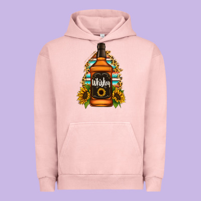Whiskey Bottle Urban Hoodie Designed By Jasminsmagicworld