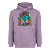 Lavender western rainbow  be kind Heavyweight Hoodie - RanaPortraitStore