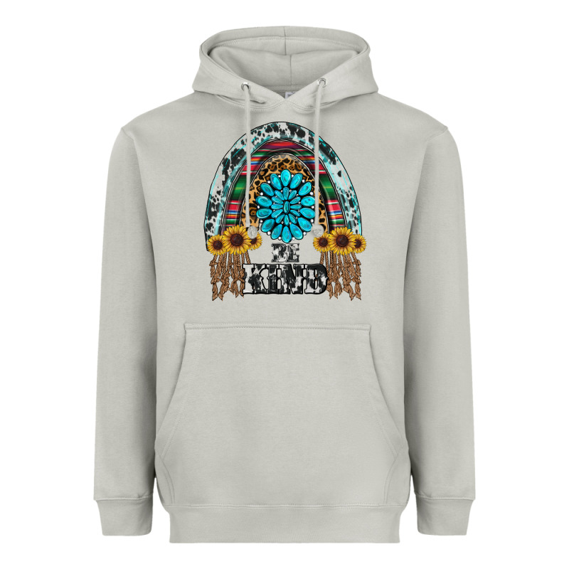 Western Rainbow  Be Kind Heavyweight Hoodie by RanaPortraitStore | Teevron