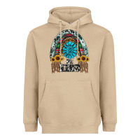 Mushroom western rainbow  be kind Heavyweight Hoodie - RanaPortraitStore