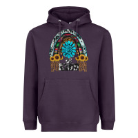 Plum western rainbow  be kind Heavyweight Hoodie - RanaPortraitStore