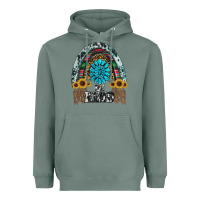 Sage western rainbow  be kind Heavyweight Hoodie - RanaPortraitStore