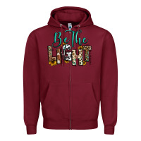 Burgundy be the light matthew 5 14 Zipper Hoodie - RanaPortraitStore