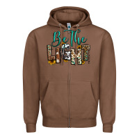Chestnut be the light matthew 5 14 Zipper Hoodie - RanaPortraitStore