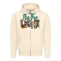 Sandshell be the light matthew 5 14 Zipper Hoodie - RanaPortraitStore