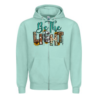 Seafoam be the light matthew 5 14 Zipper Hoodie - RanaPortraitStore