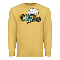 Antique Gold chef Premium Sweatshirt - CowhideDigitalArt