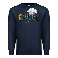 Navy chef Premium Sweatshirt - CowhideDigitalArt