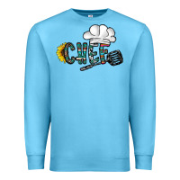 Ocean Blue chef Premium Sweatshirt - CowhideDigitalArt