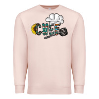 Pale Pink chef Premium Sweatshirt - CowhideDigitalArt