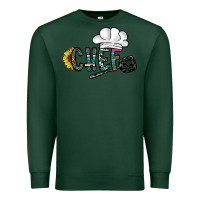 Sports Green chef Premium Sweatshirt - CowhideDigitalArt