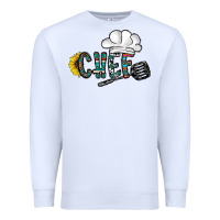 White chef Premium Sweatshirt - CowhideDigitalArt