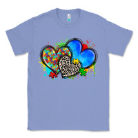 Colony Blue autism hearts Classic Tee - Zillion Design Studio