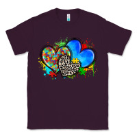 Plum autism hearts Classic Tee - Zillion Design Studio