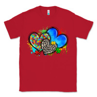 Red autism hearts Classic Tee - Zillion Design Studio