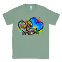Sage autism hearts Classic Tee - Zillion Design Studio