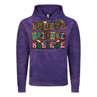 Cloud Purple believe believe believe Vintage Hoodie - AdoDesignShop