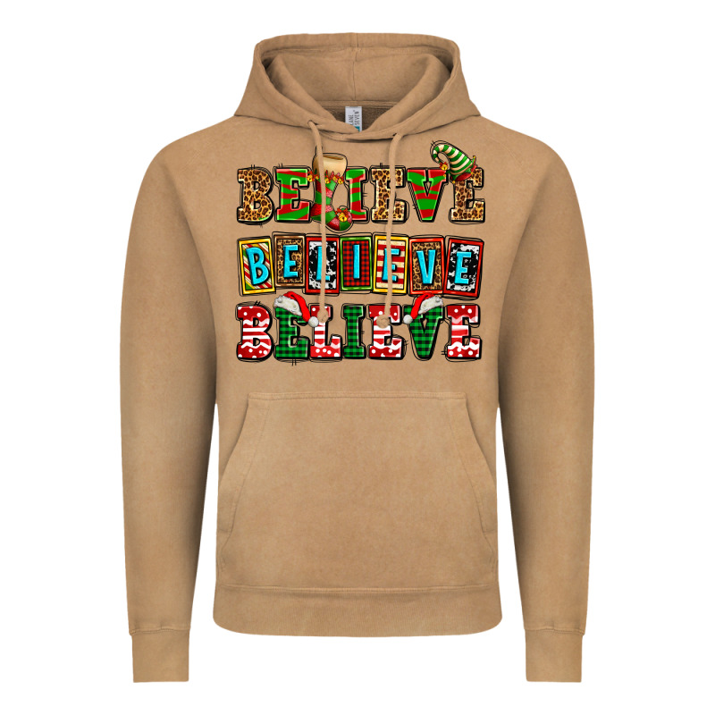 Believe Believe Believe Vintage Hoodie by AdoDesignShop | Teevron