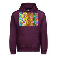 Mauve Wine summer brushstroke Urban Hoodie - Jasminsmagicworld