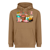 Toasted Coconut pigs coffee cups Heavyweight Hoodie - Zillion Design Studio