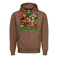Chestnut christmas respiratory therapist Zipper Hoodie - Zillion Design Studio