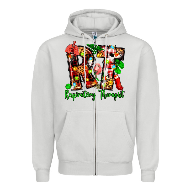 Christmas Respiratory Therapist Zipper Hoodie by Zillion Design Studio | Teevron