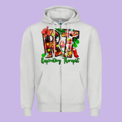 Christmas Respiratory Therapist Zipper Hoodie Designed By Zillion Design Studio