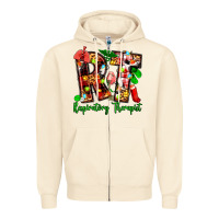 Sandshell christmas respiratory therapist Zipper Hoodie - Zillion Design Studio