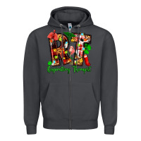 Smoke christmas respiratory therapist Zipper Hoodie - Zillion Design Studio