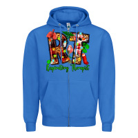True Royal christmas respiratory therapist Zipper Hoodie - Zillion Design Studio