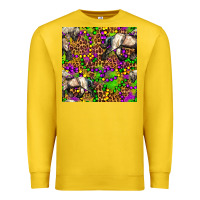 Lemon mardi gras leopard horse seamless pattern Premium Sweatshirt - FaDigitalArtStudio