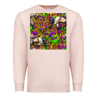 Pale Pink mardi gras leopard horse seamless pattern Premium Sweatshirt - FaDigitalArtStudio