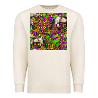 Sandshell mardi gras leopard horse seamless pattern Premium Sweatshirt - FaDigitalArtStudio