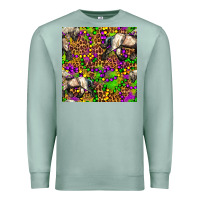 Seafoam mardi gras leopard horse seamless pattern Premium Sweatshirt - FaDigitalArtStudio