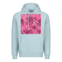 Blue Mist breast cancer seamless pattern Premium Hoodie - Jasminsmagicworld